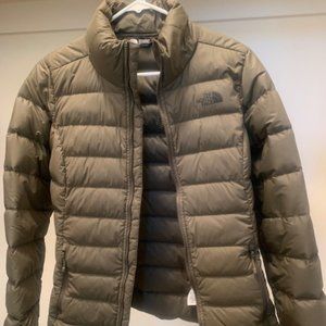 North Face Women's Army Green Puffer Jacket